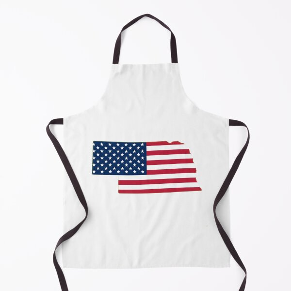Item preview, Nebraska USA Flag Silhouette – Stars and Stripes State Outline designed and sold by Paper Drip.