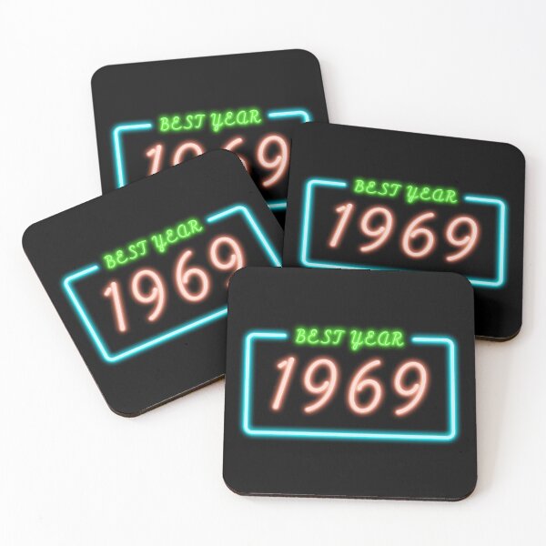 Item preview, BEST YEAR 1969 Neon Retro Design designed and sold by ArchersBoutique.
