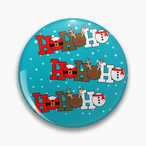 Item preview, Estampado de personajes navideños ¡Ho, ho, ho! - Mezcla de Papá Noel, renos y muñecos de nieve designed and sold by TherezaDesign.