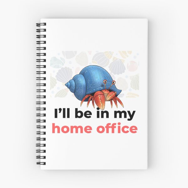 Item preview, Hermit Crab Home Office - Funny Work From Home Art designed and sold by HumTumMe.