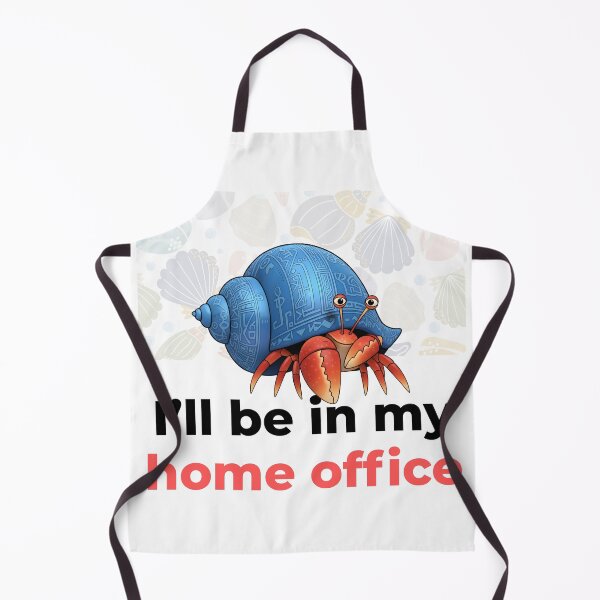 Item preview, Hermit Crab Home Office - Funny Work From Home Art designed and sold by HumTumMe.