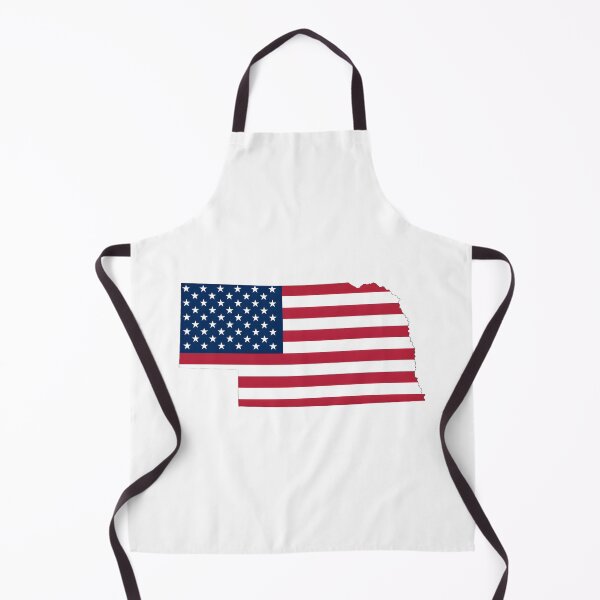Item preview, Nebraska USA Flag Silhouette – Stars and Stripes State Outline designed and sold by Paper Drip.