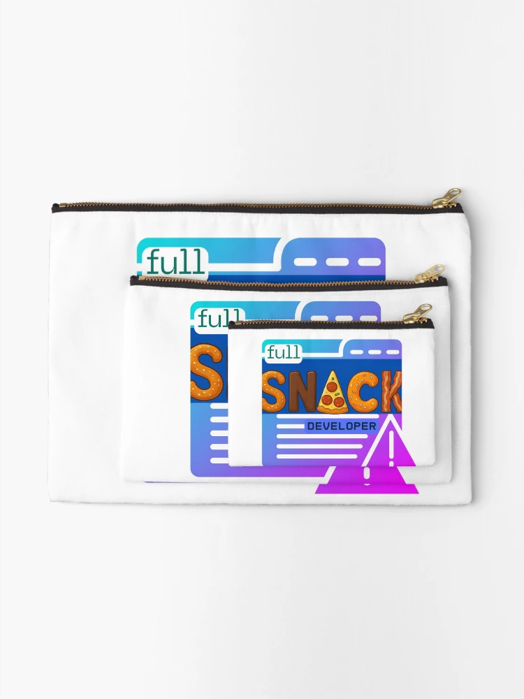 Thumbnail 2 of 4, Zipper Pouch, Full Stack Developer designed and sold by KingOfCaffeine.