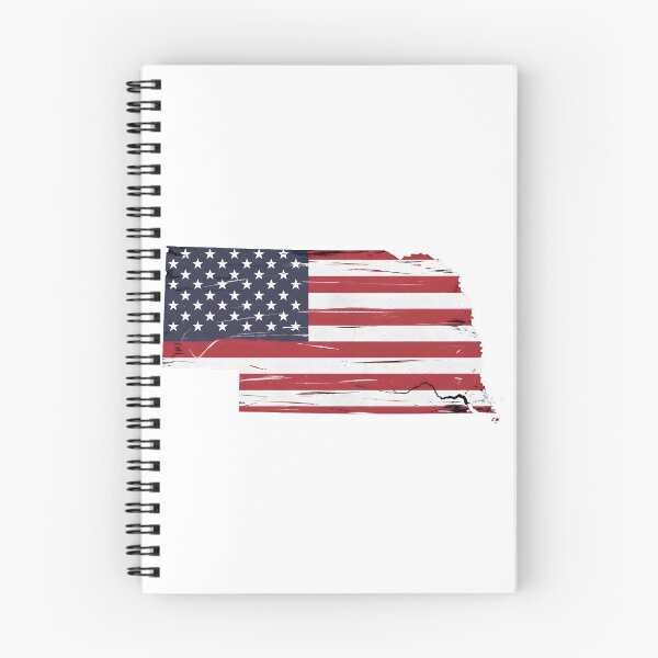 Item preview, Nebraska Stars & Stripes State Silhouette – Distressed Americana designed and sold by Paper Drip.