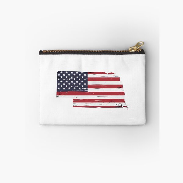 Item preview, Nebraska Stars & Stripes State Silhouette – Distressed Americana designed and sold by Paper Drip.