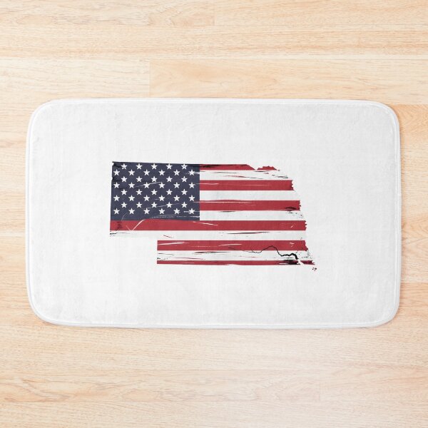 Item preview, Nebraska Stars & Stripes State Silhouette – Distressed Americana designed and sold by Paper Drip.