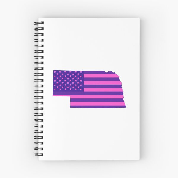 Item preview, Nebraska Pop Pink State Flag – Modern Fun Colors designed and sold by Paper Drip.