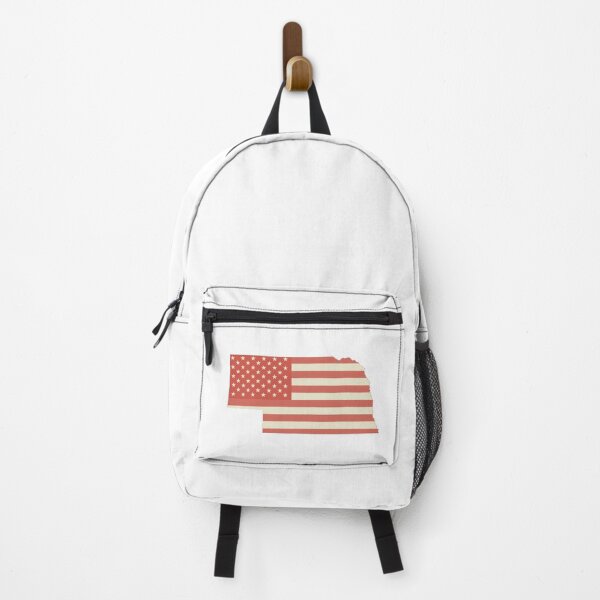 Item preview, Nebraska USA Flag Silhouette – Stars and Stripes State Outline designed and sold by Paper Drip.