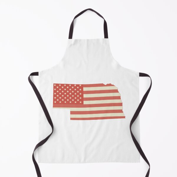 Item preview, Nebraska USA Flag Silhouette – Stars and Stripes State Outline designed and sold by Paper Drip.