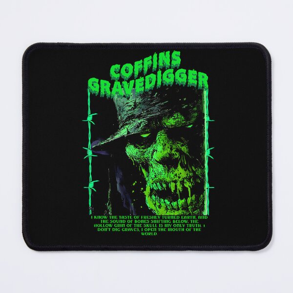 Item preview, Toxic Gravedigger - Green Zombie Horror Streetwear designed and sold by CoffinsArt.