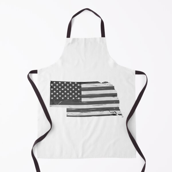 Item preview, Nebraska State Stars & Stripes Silhouette – Black and White designed and sold by Paper Drip.