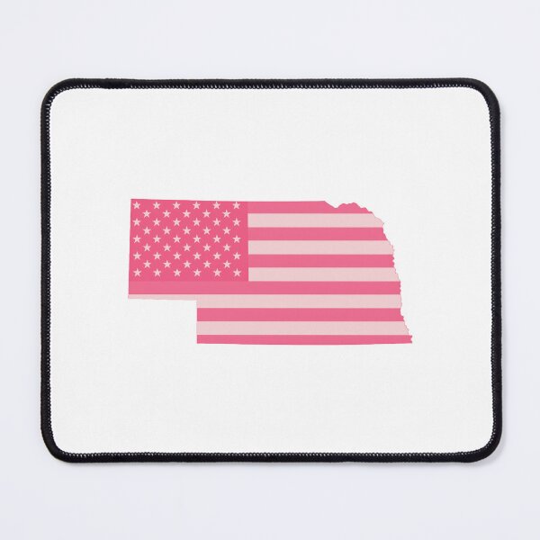 Item preview, Nebraska State Pop Pink Stars & Stripes – Trendy Pink designed and sold by Paper Drip.
