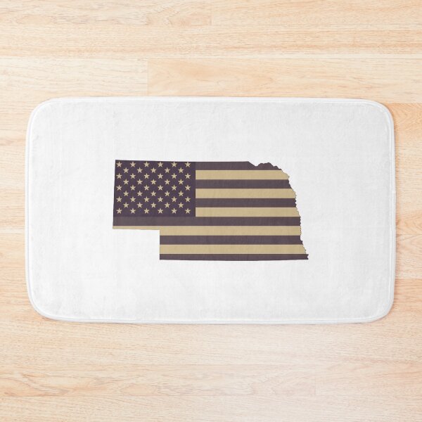 Item preview, Nebraska State Vintage Stars & Stripes – Brown and Gold designed and sold by Paper Drip.