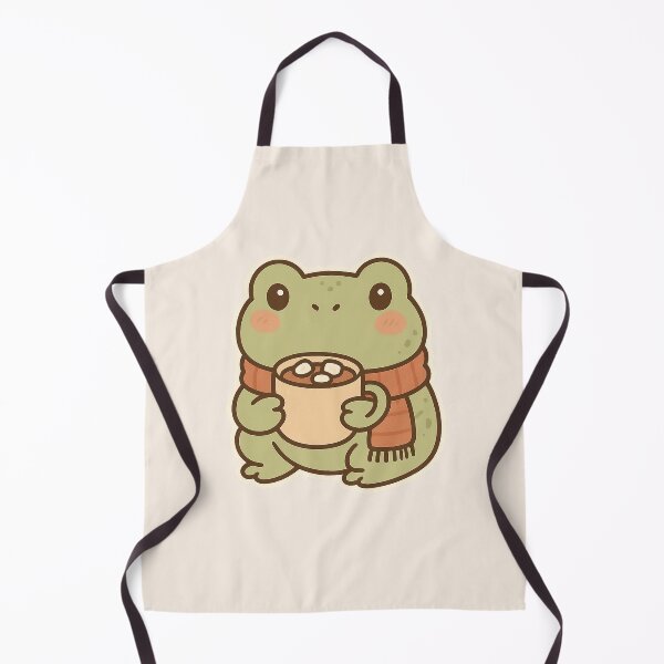 Item preview, Cozy Christmas Frog with Hot Cocoa designed and sold by Bratak.