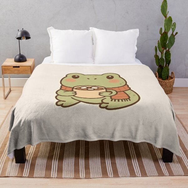 Item preview, Cozy Christmas Frog with Hot Cocoa designed and sold by Bratak.