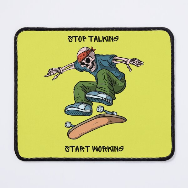 Item preview, stop talking start working designed and sold by KindlingArt.