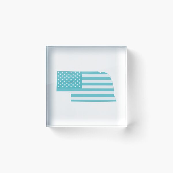 Item preview, Nebraska Stars & Stripes State Silhouette – Classic Americana designed and sold by Paper Drip.