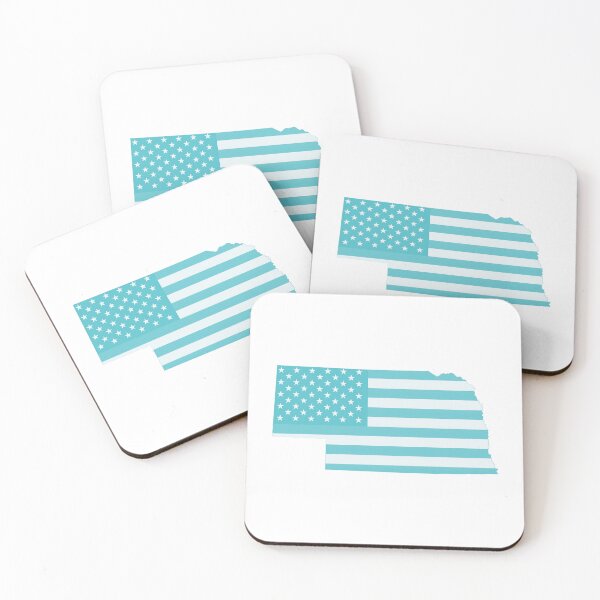 Item preview, Nebraska Stars & Stripes State Silhouette – Classic Americana designed and sold by Paper Drip.