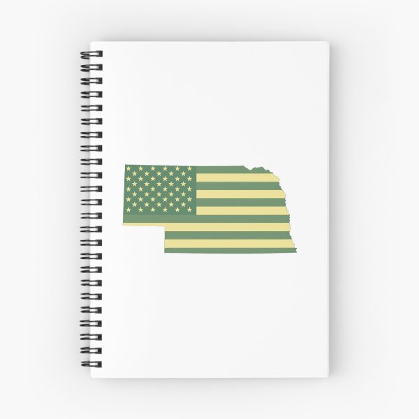 Item preview, Nebraska Vintage State Flag – Green & Gold Americana designed and sold by Paper Drip.