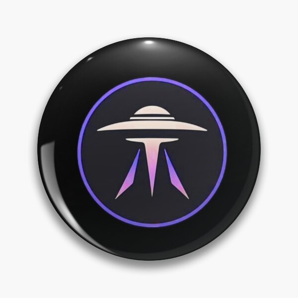 Item preview, Modern Beam 2.0 Neon UFO Emblem Circle designed and sold by ShopTyrusKanero.