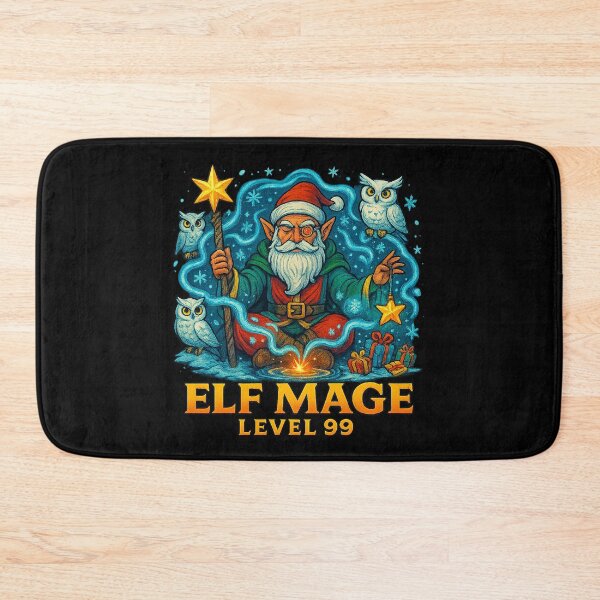 Item preview, Elf Mage Level 99 – Christmas Wizard Sorcerer Holiday Design designed and sold by AddictiveDesign.
