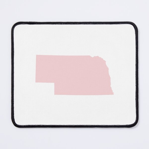 Item preview, Nebraska Map Silhouette – Minimal Pink designed and sold by Paper Drip.