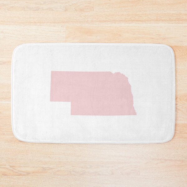 Item preview, Nebraska Map Silhouette – Minimal Pink designed and sold by Paper Drip.