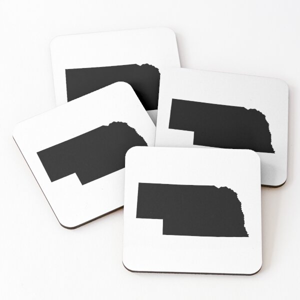 Item preview, Nebraska Map Silhouette – Minimal Black designed and sold by Paper Drip.