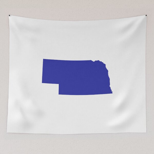 Item preview, Nebraska Map Silhouette – Minimal Black and White designed and sold by Paper Drip.
