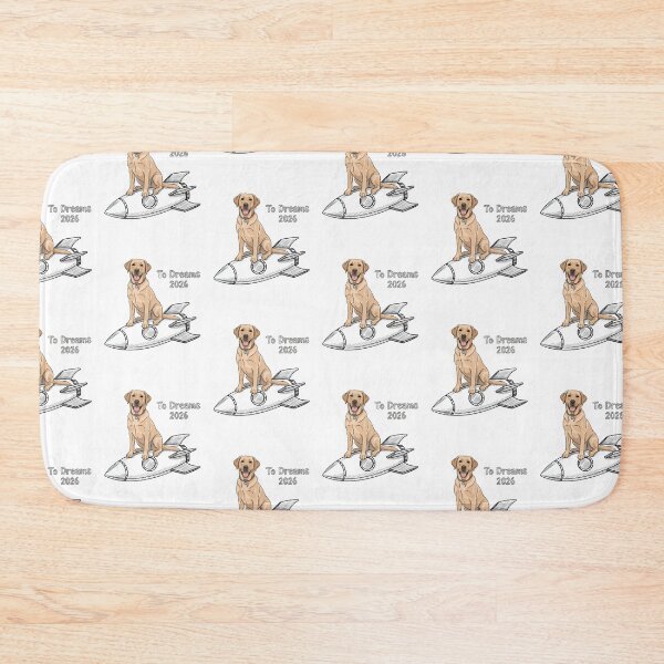 Item preview, Dog on Rocket “To Dreams 2026” – Cute Space Pup Adventure designed and sold by MuniraWearify.