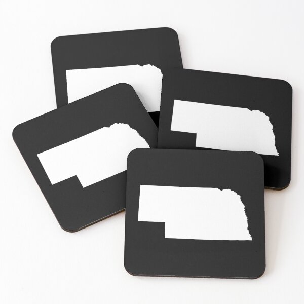 Item preview, Nebraska Map Silhouette – Minimal White designed and sold by Paper Drip.