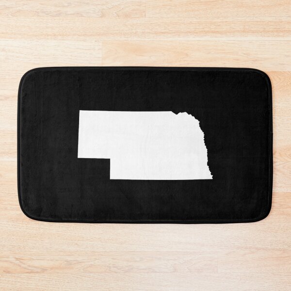 Item preview, Nebraska Map Silhouette – Minimal White designed and sold by Paper Drip.