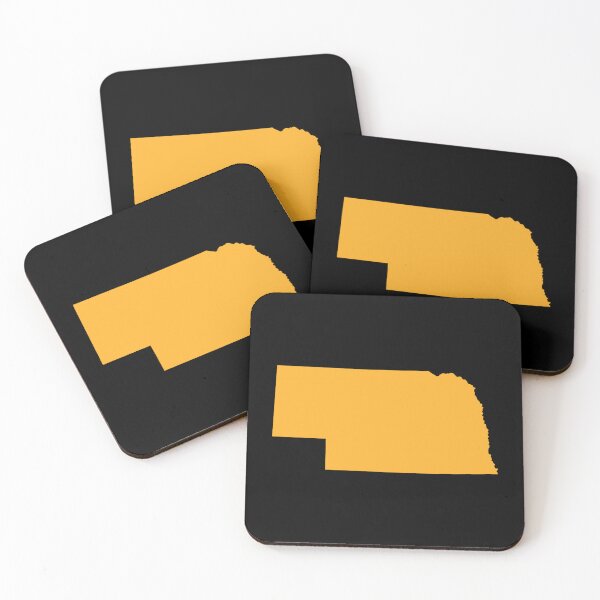 Item preview, Nebraska Map Silhouette – Minimal Yellow designed and sold by Paper Drip.