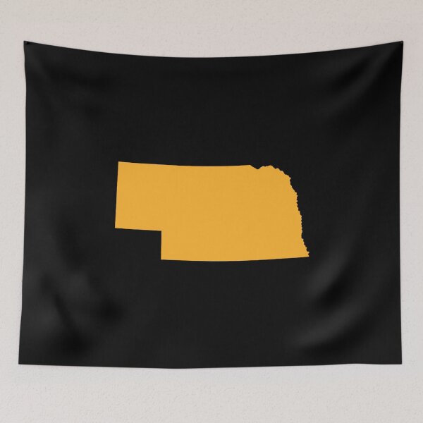 Item preview, Nebraska Map Silhouette – Minimal Yellow designed and sold by Paper Drip.