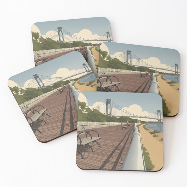 Item preview, Staten Island New York Verrazzano Bridge Boardwalk Art designed and sold by Hyperfocus Wonders.