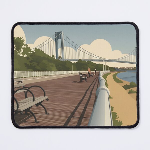 Item preview, Staten Island New York Verrazzano Bridge Boardwalk Art designed and sold by Hyperfocus Wonders.