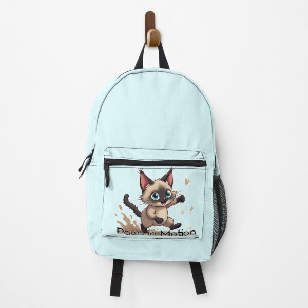 Item preview, Paws in Motion – Cute Running Siamese Cat Design designed and sold by PriyaMagic.