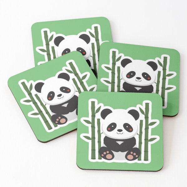 Item preview, Cute Kawaii Panda with Bamboo – Adorable Chibi Panda Design designed and sold by TokyoView.