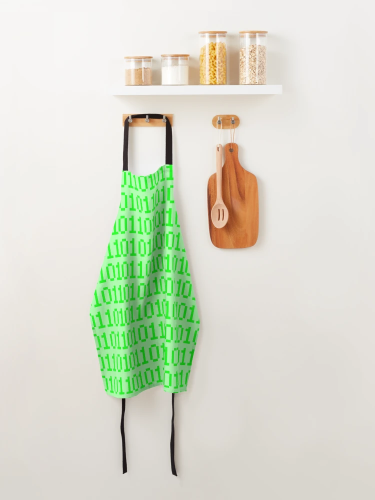 Thumbnail 4 of 6, Apron, Binary Code designed and sold by Luna’s Magic Shoppe.
