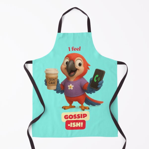 Item preview, I feel Gossip -ish, Scarlet Macaw in a mood for gossip, armed with the phone is ready for Mischief designed and sold by digitalbitcraft.