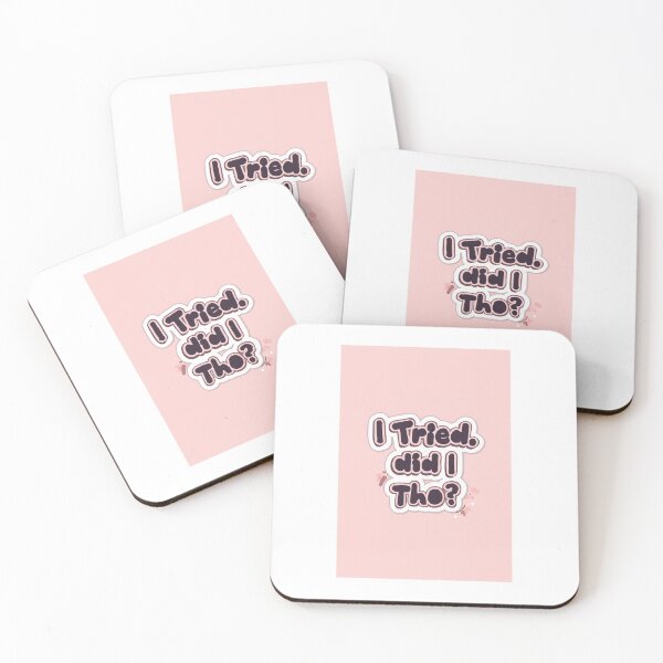 Item preview, I Tried (Did I Tho?) – Minimalist Meme Sticker designed and sold by EdgeFlow.