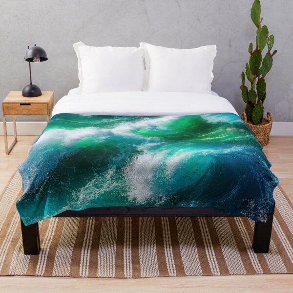 Item preview, Green Waves Crashing designed and sold by C ON V E RS A T I O N~PE A C E ™.