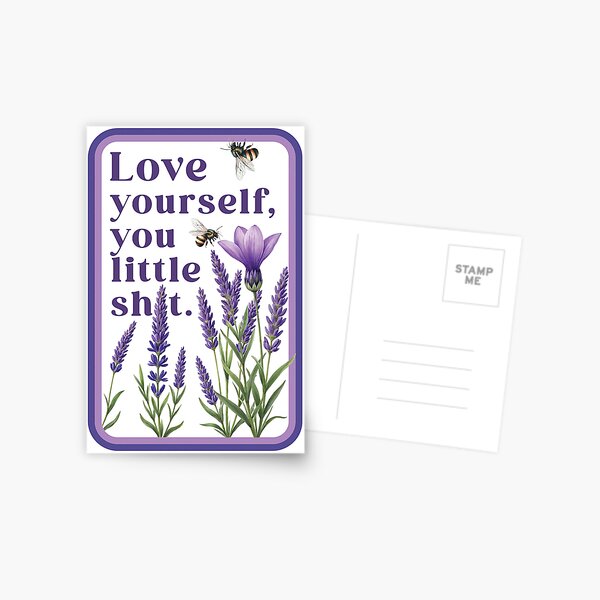 Ominous Positivity Postcard