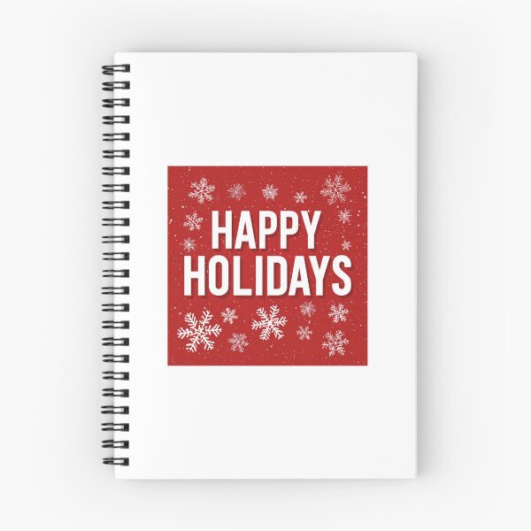 Item preview, Happy Holidays Red and White Snowflake Festive Greeting Design designed and sold by Blurbean.