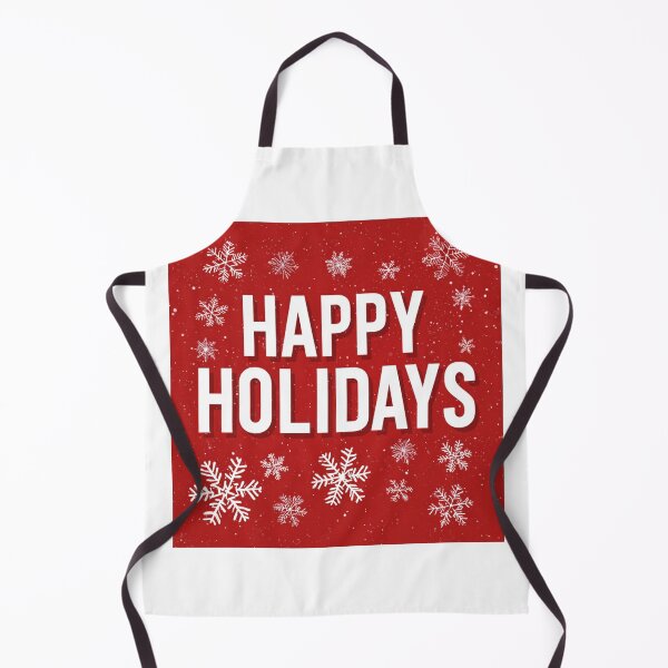 Item preview, Happy Holidays Red and White Snowflake Festive Greeting Design designed and sold by Blurbean.