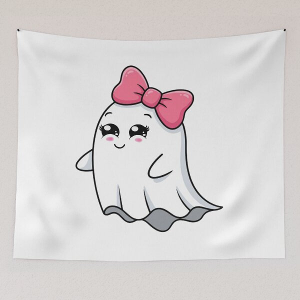 Item preview, Candy Ghost with Pink Bow designed and sold by Krfto.