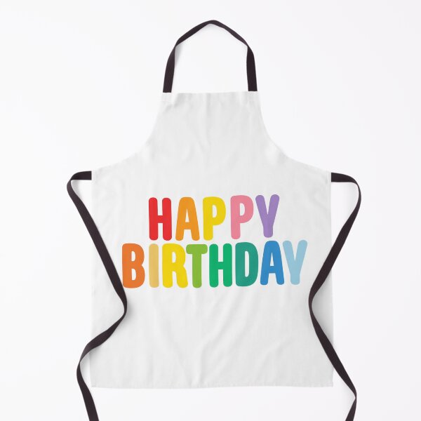Item preview, Rainbow Happy Birthday Colorful Gradient Letter Typography Design designed and sold by Blurbean.