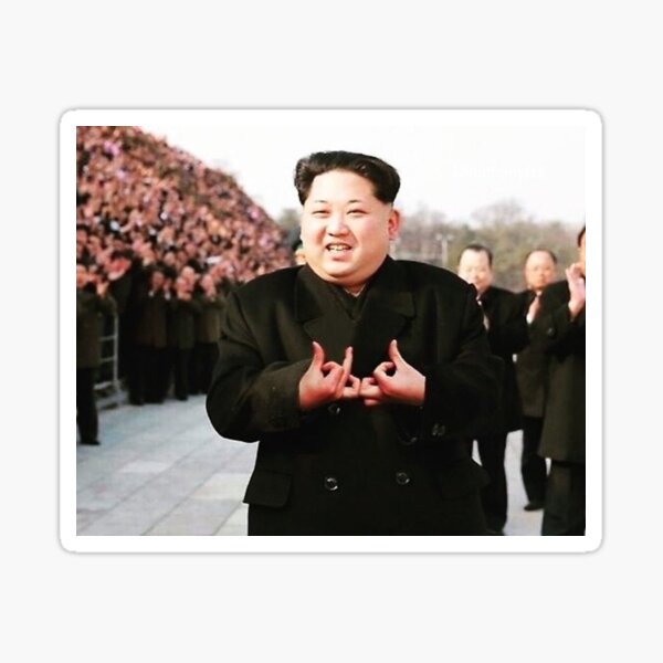 Kim Jong Un Blood Gang Sticker By Omasan77 Redbubble