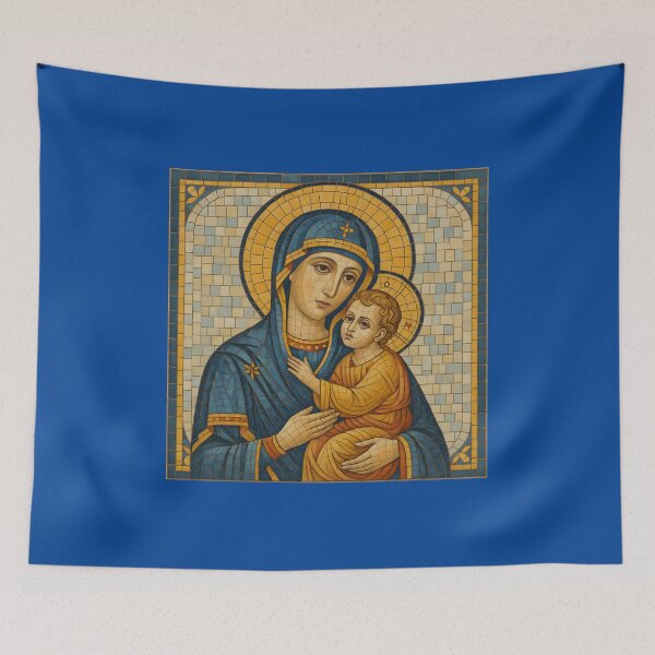 Item preview, Mosaico de la Virgen con el Niño designed and sold by Dragon Space.