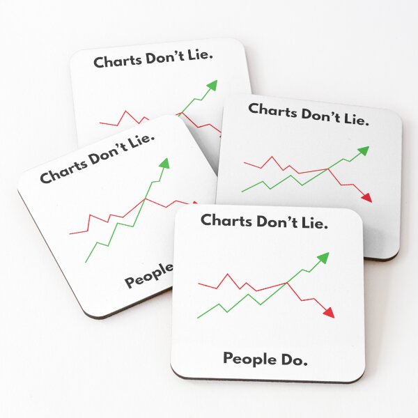 Item preview, Charts Don’t Lie People Do – Trader Quote Finance Design designed and sold by Kovrika.